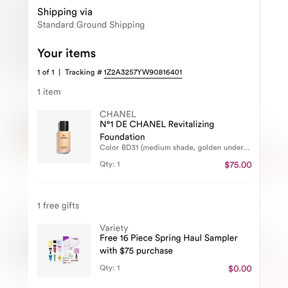 N°1 DE CHANEL REVITALIZING FOUNDATION Shade BD31 1 fl oz - BRAND NEW - Picture 5 of 5